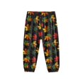 thumbnail image 5 of DISNIMO Thanksgiving Maple Leaf Bloomer Harem Pants Boys Baggy Sweatpants Size 3-7 Harem Bloomers Long Pants Loose Trousers for Boys Harem Pants Dance Pants Kids Elastic Waist Pants High Waist, 5 of 7