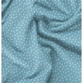 thumbnail image 1 of Soimoi Blue Poly Georgette Fabric Shells Ocean Print Fabric by the Yard 42 Inch Wide, 1 of 6