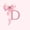 Pink D, variant on jejeloiu Pink Princess Bowknot Bed Sheets For Kids,Personalized Monogram L King Sheets,4-Piece
