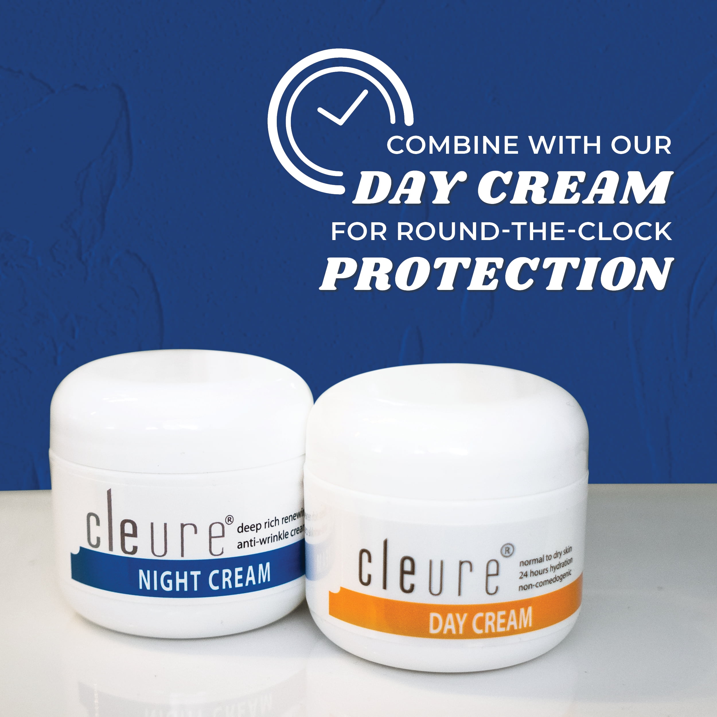 Cleure Hydrating Night Cream Face Moisturizer with Hyaluronic Acid for Sensitive Skin, Fragrance-Free, 2 oz