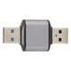 thumbnail image 2 of Adaptador USB A 3.1 macho a USB A 3.1 macho de 10 Gbps con carcasa de aleación de aluminio Adaptador USB A 3.1 macho para computadoras portátiles y de escritorio, 2 of 12