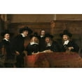 thumbnail image 3 of Rembrandt van Rijn 18x13 Black Modern Framed Museum Art Print Titled - The Sampling Officials of the Amsterdam Drapers’ Guild, Known as ‘The Syndics’ (1662), 3 of 5