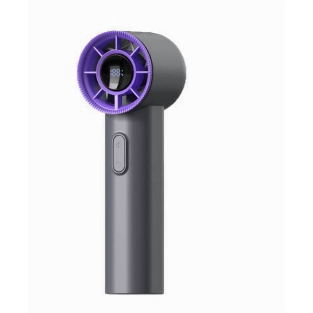 weibbin Portable Handheld Fan with Digital Battery Display USB Rechargeable Mini Fan Strong Wind for Travel Commute Outdoor 100 Speed