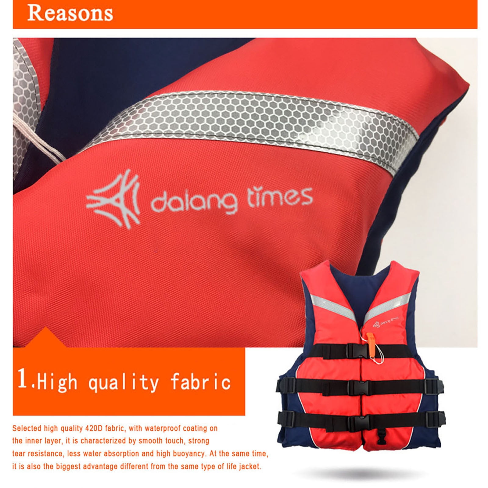 EUDIDV Life Jackets for Adults Adults Life Jacket Aid Vest Kayak Ski Buoyancy Fishing Watersport;Life Jackets for Kids