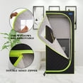 thumbnail image 3 of Cheelom Portable Plus Type Steam Sauna Spa Tent with Chair Home Portable Sauna Relaxation Indoor Black, 3 of 13