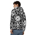 thumbnail image 4 of Kdxio Metallic Gears Print Men Hoodies Casual Hoodies for Men with Zip Pockets Full Zip Long Sleeve Sweatshirt Sports Hooded Jacket-X-Large, 4 of 5