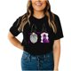 thumbnail image 4 of Blusa de manga corta de verano con estampado de Halloween vintage para mujer Pompotops hfajkhk139617, 4 of 9