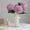 6, variant on Vibrant Pink 3-Stalk Artificial Hydrangea Bouquet - Ideal for Home, Wedding, and Holiday Decor