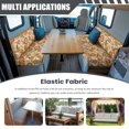thumbnail image 3 of XYZCANDO Autumn Bohemian Flowers RV Dinette Cushions Stretchable Camper Decor Universal Bench Seat Cover Thanksgiving Couch Cover 2 Cushion Sofa Sofa Slip Covers for 2 Seat Cushion Couch, 3 of 7