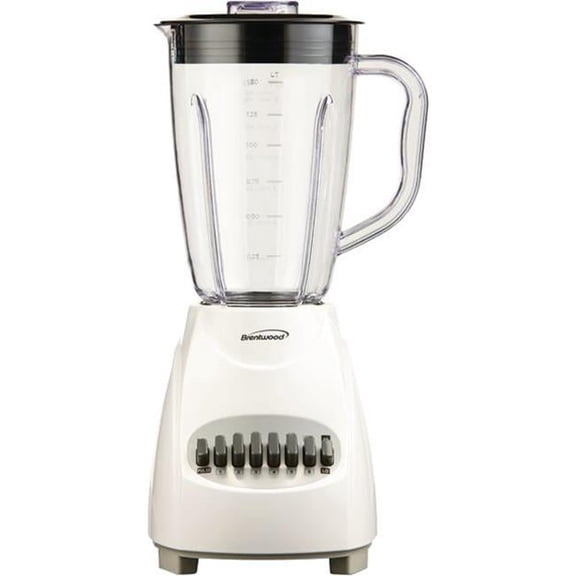 12-speed Blender With Plastic Jar - white