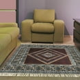 thumbnail image 2 of Casavani Block Printed Cotton Rug Black Bedroom Carpets Outdoor Patio Rug, Black 9x12 feet, 2 of 5