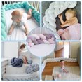 thumbnail image 2 of Almohada de cama trenzada de cuatro hebras con bolas de nudo largo tejidas, tira anticolisión para niños, 2 of 5