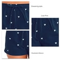 thumbnail image 2 of Pantalones cortos informales de verano con estampado de amor para mujer, pantalones cortos cómodos con cintura elástica y cordón, 2 of 3