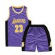 thumbnail image 1 of ZHAOCHENG Camiseta de baloncesto Lebron James n.° 23 de los Lakers, conjunto para niños, adultos y niños, morado, talla S (120-130 cm), 1 of 3