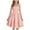Pink, variant on FAIWAD Dresses for Girls Ruched Layered Adjustment Strap Flowy Cami Dress Kids Girls Party A-line Formal Dresses