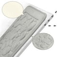 thumbnail image 3 of Unique Bargains Shell Pattern Bath Mat Memory Foam Non-Slip Bath Rugs Grey 16" x 24", 3 of 6