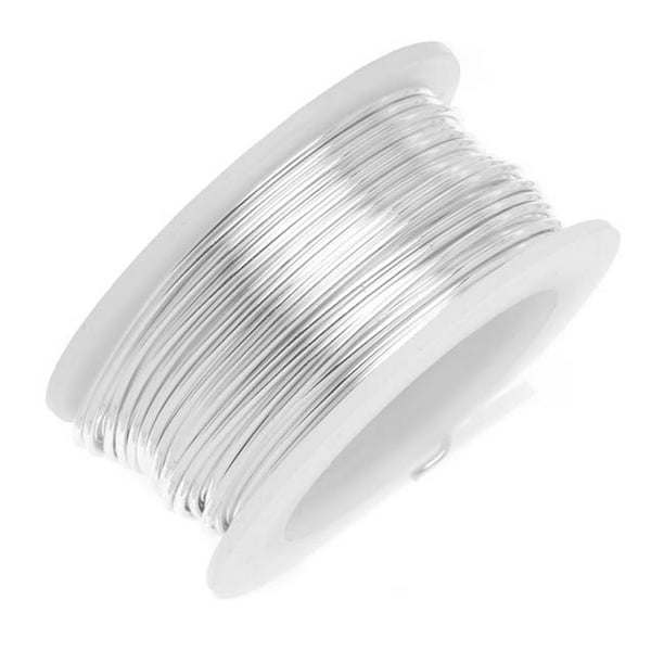 Artistic Wire, Silver Plated Craft Wire 34 Gauge Thick, 30 Yard Spool