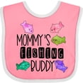 thumbnail image 3 of Inktastic Mommy's Fishing Buddy with Colorful Fish Boys or Girls Baby Bib, 3 of 4