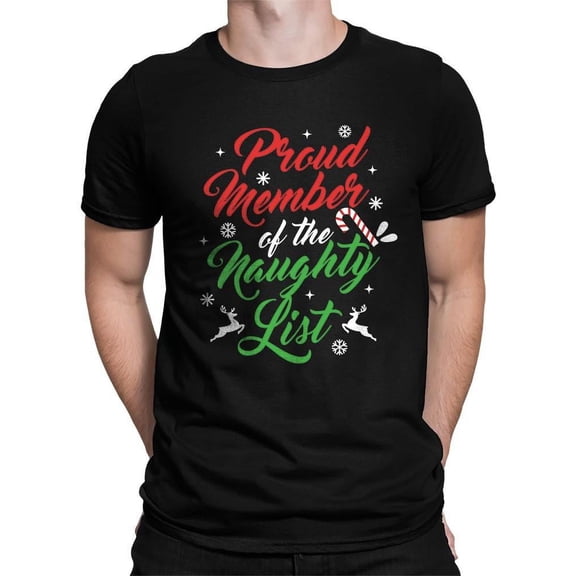 Naughty List Member - Funny Xmas T-shirt Men's