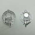 thumbnail image 2 of U8MO 4/10pc hand antique silver charms pendants jewelry base setting DIY 51*37mm-1pc, 2 of 9