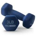 thumbnail image 3 of HolaHatha 3, 5, and 8 Pound Dumbbell Hand Weight Set with Storage Rack, 3 of 7