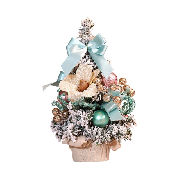 Mini Christmas Tree Desktop Decoration DIY, Festive Tabletop Tree for Home Office, Holiday Decor, Easy Assembly, Reusable