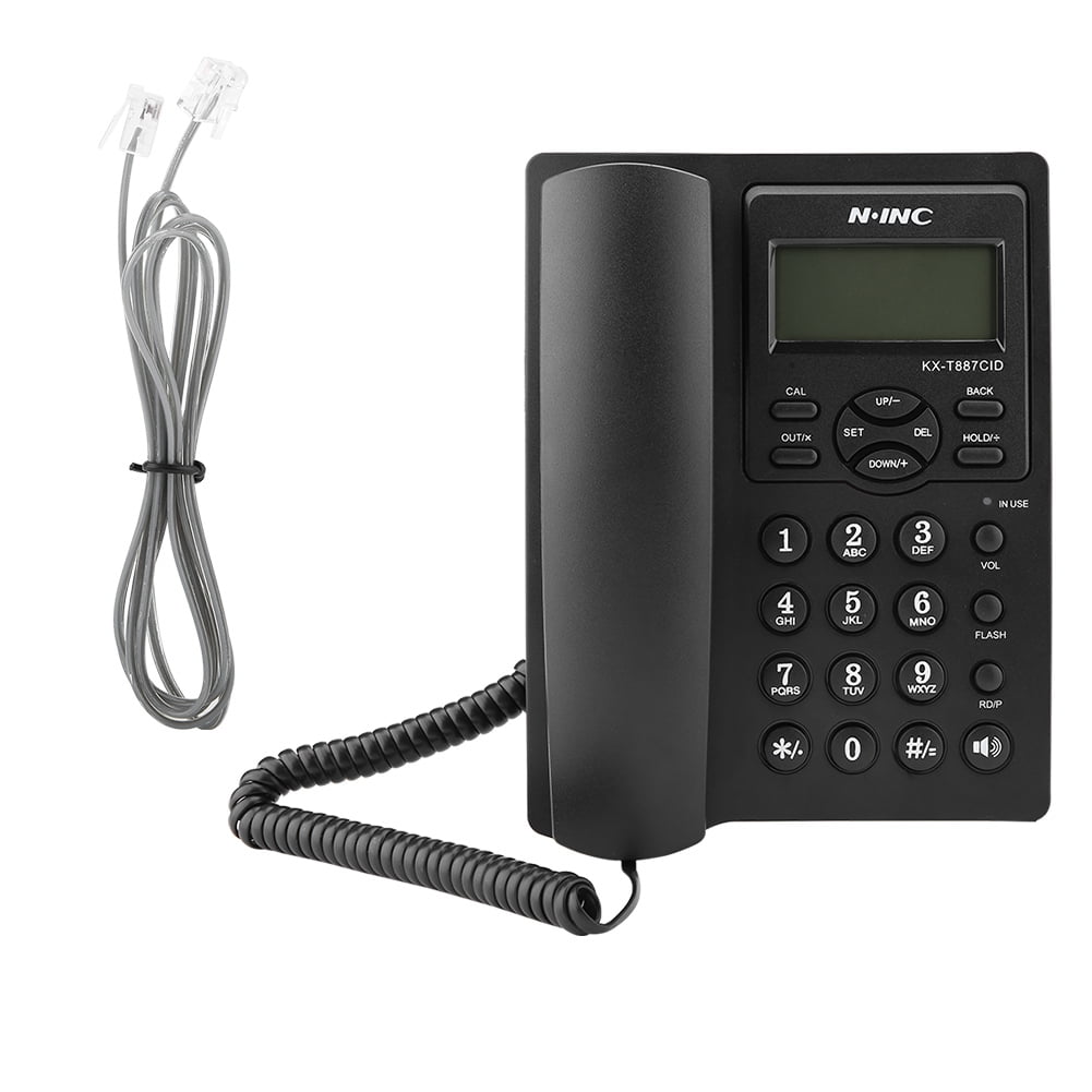 WALFRONT LCD Display Hands Free Corded Phone with Speakerphone 3group
