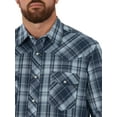 thumbnail image 4 of Wrangler Men's Long Sleeve 2 Pocket Plaid Woven Western Shirt, 4 of 4