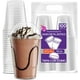 thumbnail image 1 of Berry Hip 100 Vasos de Plastico de 16 oz (473 ml) con Tapa Tipo Domo Transparentes, Vasos Perfectos para Llevar Café, Chocolate, Bebidas Frias, Batidos, Malteadas Best Trading VTD16-2, 1 of 5
