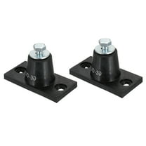Uxcell Rubber Vibration Isolator Mounting Bracket 30kg / 66lb Load Bearing, 2 Pack Machine Shock Absorber (3.15 x 1.6 x 1.5")