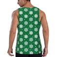 thumbnail image 3 of Fotbe Snowflake Pattern Men's Quick Dry Workout Tank Top Gym Muscle Tee Fitness Bodybuilding Sleeveless T Shirt Breathable Workout Shirt-XX-Large, 3 of 9