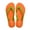 Orange/Green, variant on Monarch Natural Rubber Comfort Flip Flops for Women - Orange/Pink