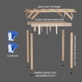 thumbnail image 6 of EastVita 10x12 FT Cedar Wood Pergola with Retractable Oxford Fabric Roof Wooden Outdoor Patio Canopy Gazebo with Shade, 6 of 9