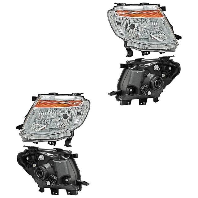 Par de Faros TYC Ranger 2013 A 2016 Fondo cromado
