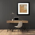 thumbnail image 4 of Jules-Edmond-Charles Lachaise 20x21 Black Modern Framed Museum Art Print Titled - Elevation of a Paneled Wall with a Mural or Tapestry and a Double Doors Surmounted by a Painting of Ducks (1, 4 of 5