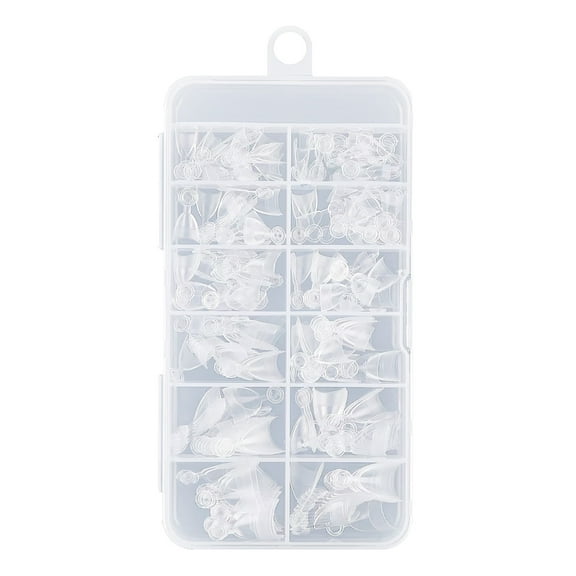 240x Almond Nails Tips for Acrylic Nails Short Half Covers False Nails Soft Gels Nails Tips Easy to Use Nails Supplies