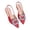Red, variant on Gpaecead Women Rhinestone Pointed Toe Flat Slingback Sandals Elastic Strap Soft Sole Shoes Spring Summer Office Casual,Black