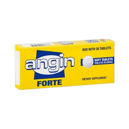 Angin Forte Soft Lozenges for Sore Throat Relief, 24 Count