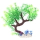 thumbnail image 1 of Acuario, pecera, planta de plástico artificial, árbol curvado, adorno de paisaje (árbol de vainilla verde), 1 of 8