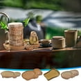 thumbnail image 3 of 1 Pcs Brazilian Wood Serving Tray Wooden Serving Platter Christmas Dinner Plates Wood Cheese Charcuterie Board for Food Vegetable, Charcuterie, Appetizer, 3 of 6