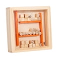 thumbnail image 3 of Juego de mesa de laberinto de madera, laberinto de canicas, juguete artesanal, equilibrio, juguete educativo Color de la madera, 3 of 9