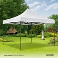 thumbnail image 4 of Combo Toldo Padua Blanco Impermeable 3x3 con Dos Mesas Plegables Blancas 1.8 metros Tipo Portafolio LOOMBER, 4 of 4