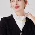 thumbnail image 2 of LoudSung Fake Collar Detachable Half Shirt Blouse False Collar Elegant Ruffle Stand Type Dickey Collar for Women Girls, 2 of 7