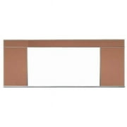 Aarco Products 120F-48M-242-837 Combination Top Tackboard- Driftwood - 4 x 8 ft.