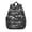 Dinosaur and Skull, variant on Dinosaur and Text Black Pattern Backpack for School, Cute School Bag with Adjustable Shoulder Straps and Padded Back, 15"x11.42"x5.5"