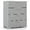 Grey, variant on Costway 4 Drawer Storage Cabinet with Metal Legs & Handles Anti-Toppling Devices White
