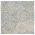 thumbnail image 2 of SAFAVIEH Cape Cod Aindreas Geometric Area Rug, Natural/Blue, 6' x 6' Square, 2 of 11