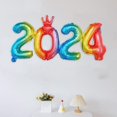 thumbnail image 2 of 2024 Foil Number Balloons for 2024 New Year Eve Festival Party Supplies Graduation Decorations (40 Inch), 2 of 7