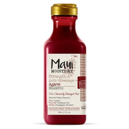 Maui Moisture Strength & Anti-Breakage + Agave Hair Shampoo, 13 FL (Best Color Depositing Shampoo For Brown Hair)