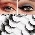 thumbnail image 3 of RAGUPEL 10 Pairs Lash Clusters Natural Fluffy Cat Eye Bblique Fly Eye Lashes with Cotton Thread Terrier High Imitation Eye Eyelashes Grafting Eyelashes Curling Eyelashes, 3 of 4
